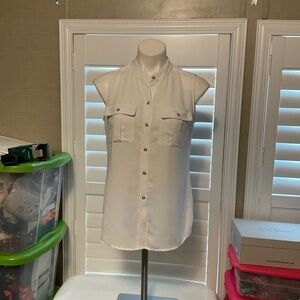Banana Republic White Blouse